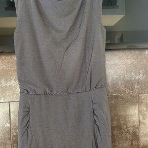 Athleta Green Sheath Midi Dress Cowl Neck Sleeveless